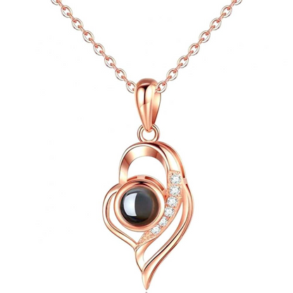 Timeless Prezzie Heart-Shaped Projection Necklace P005