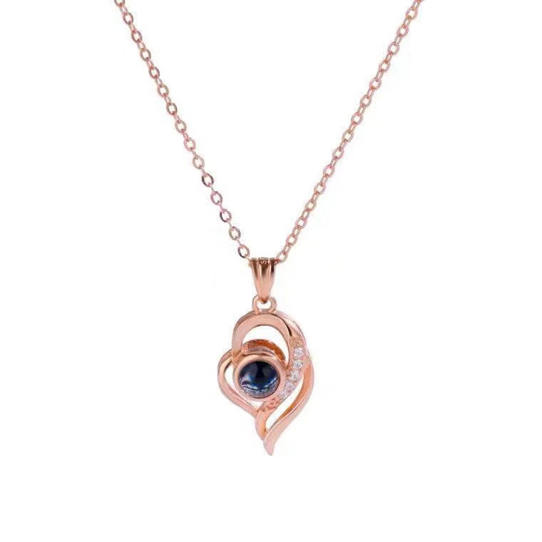 Timeless Prezzie Heart-Shaped Projection Necklace P005