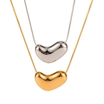 18K Gold Essence Minimalist Heart Necklace