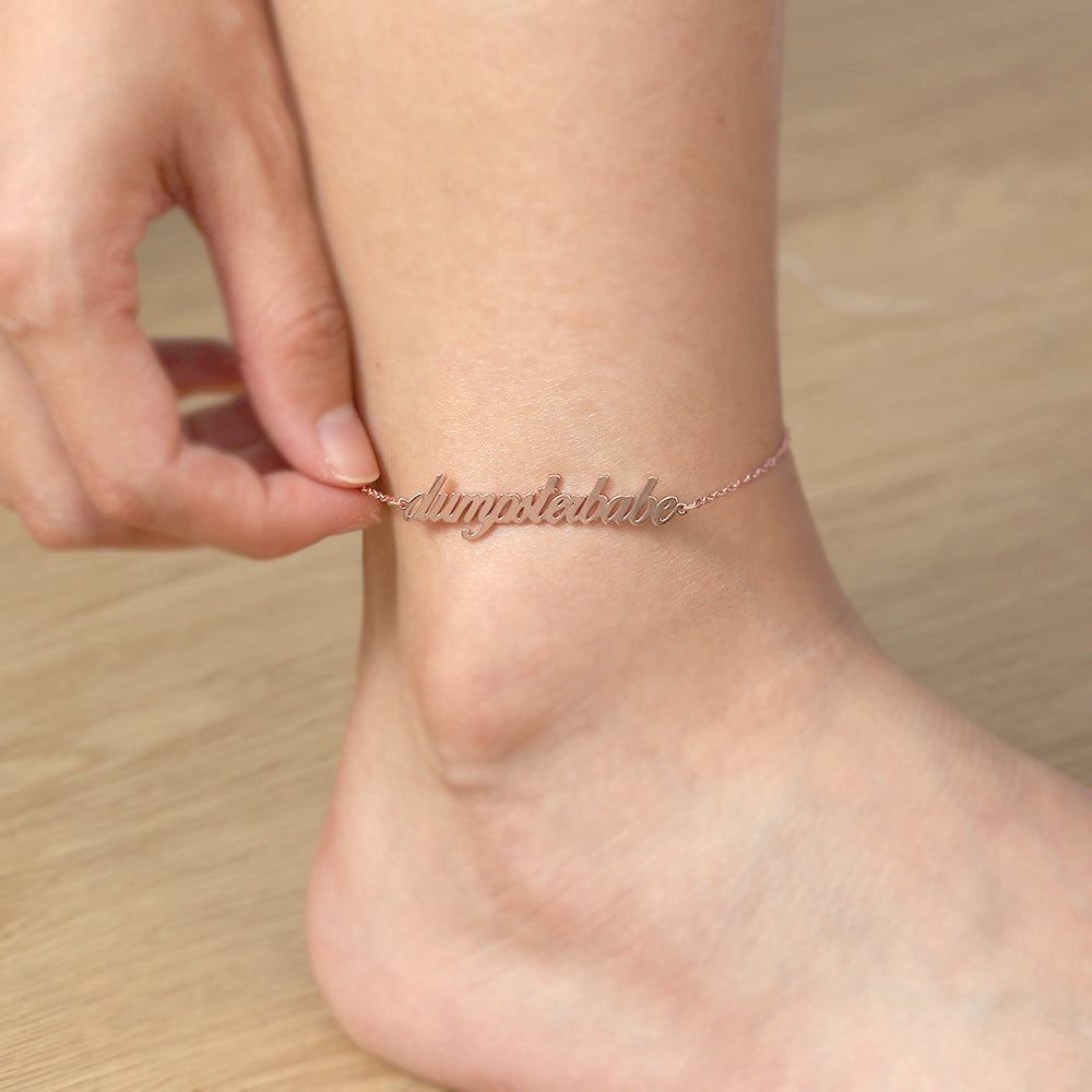 Customizable Name Anklet A001