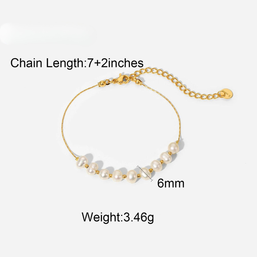 Vintage Glamour 18K Gold-Plated Stainless Steel Timeless Bracelet