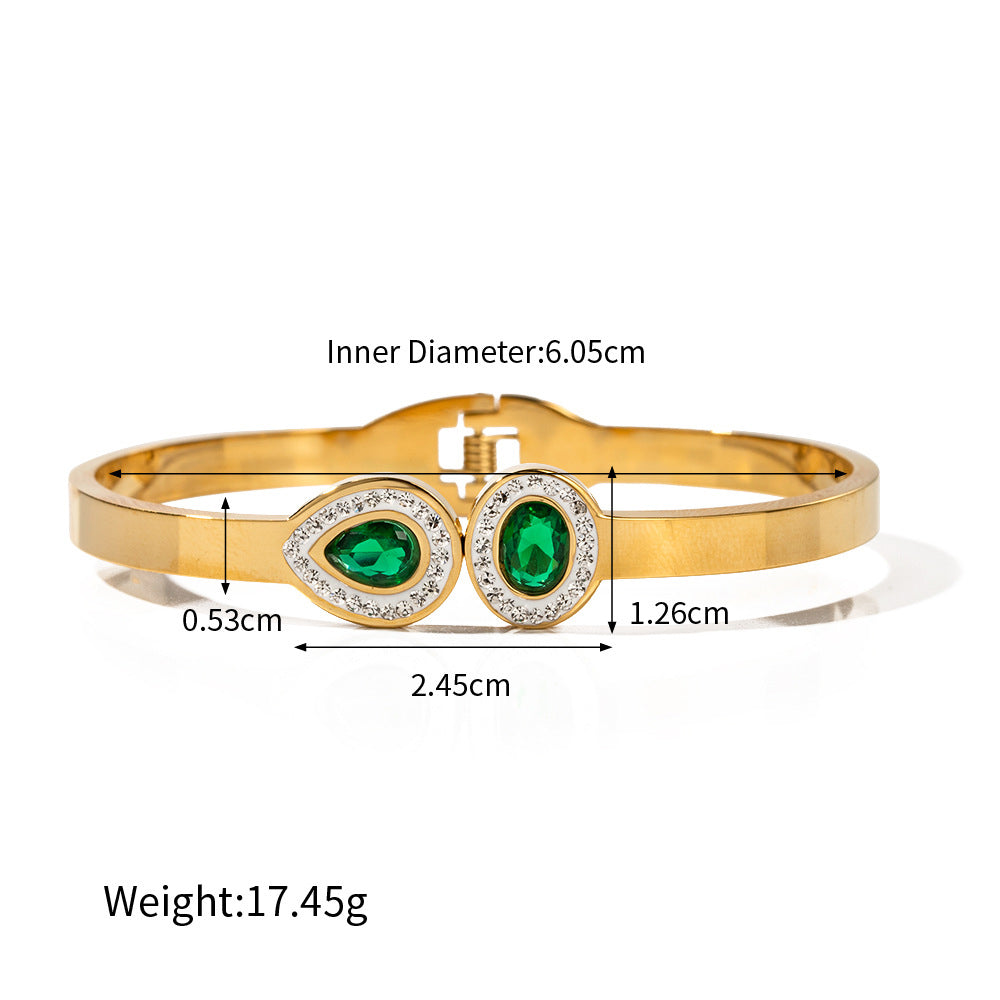 Opulent Aura 18K Gold Dazzle Bracelet