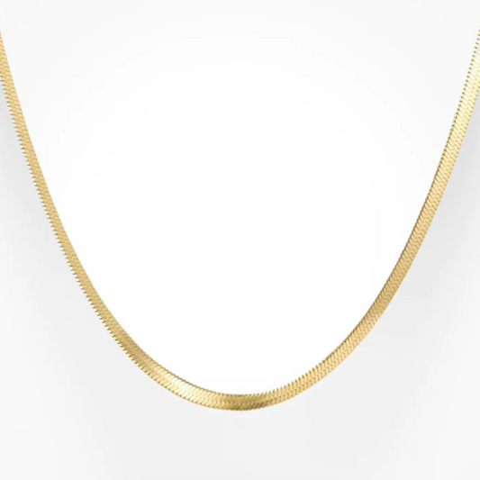 18K Gold Snake Necklace