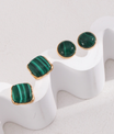 Esmeralda Malachite Gemstone Earring