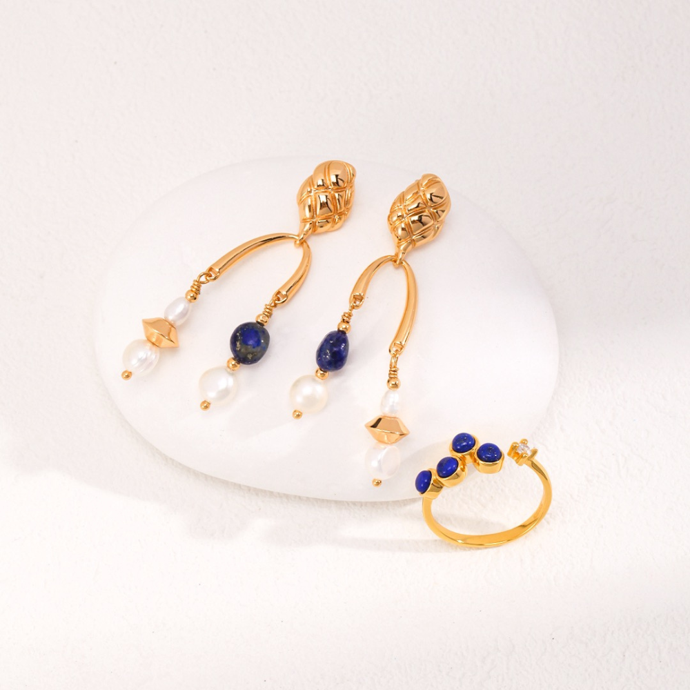 Thalia Lapis Lazuli Earring