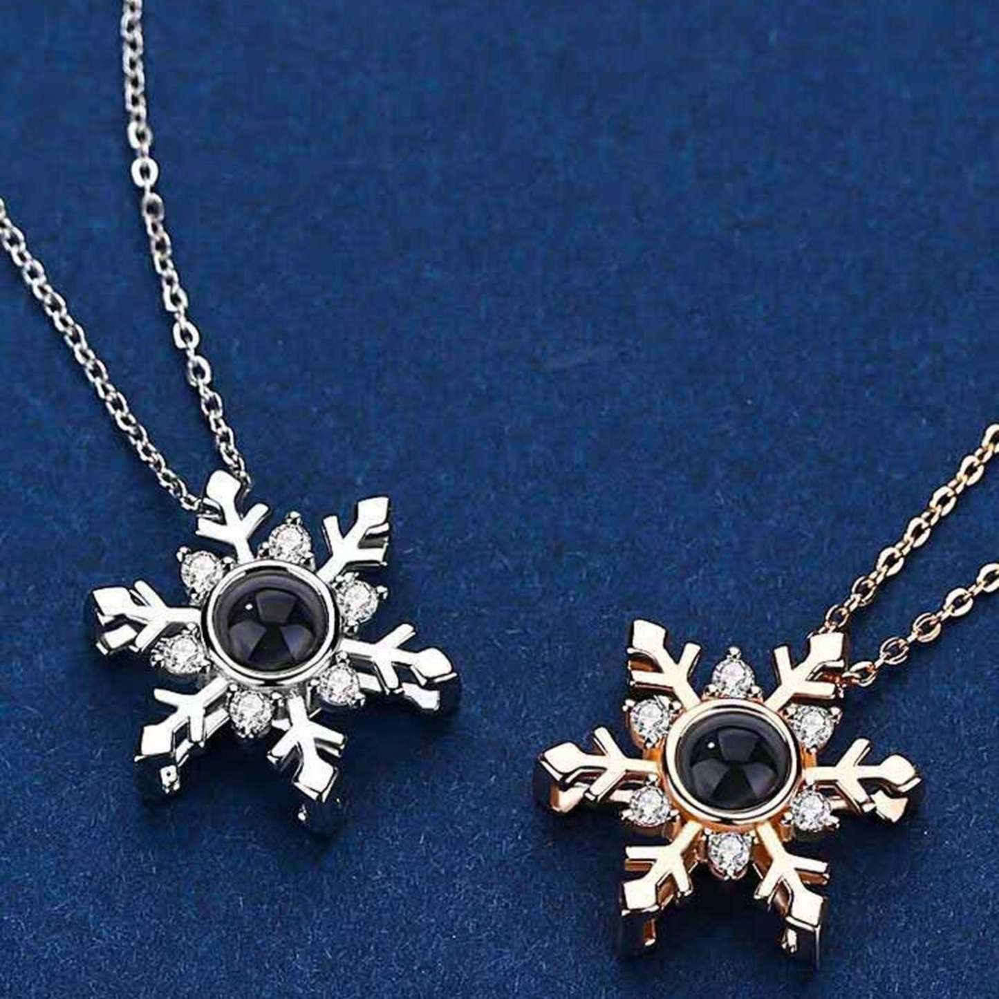 Timeless Prezzie Snowflake Projection Necklace P012