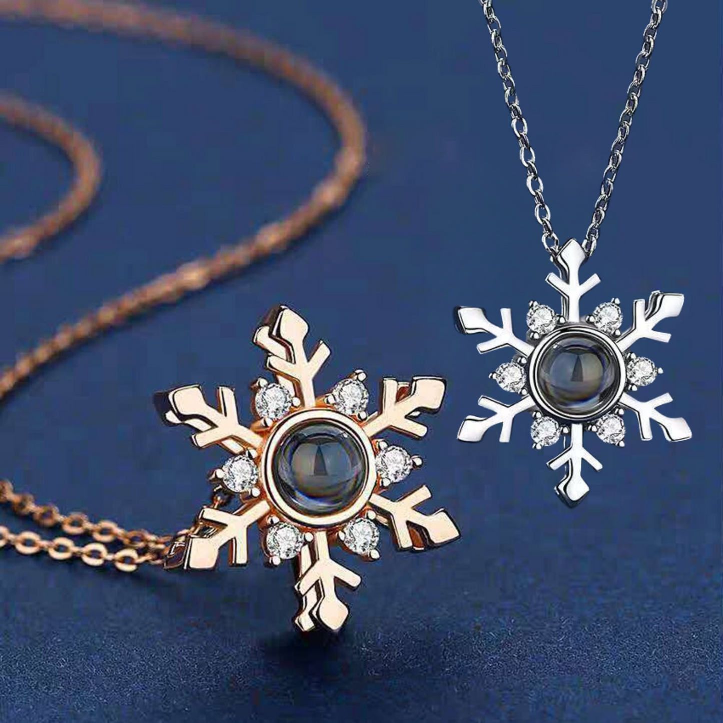 Timeless Prezzie Snowflake Projection Necklace P012