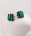 Esmeralda Malachite Gemstone Earring