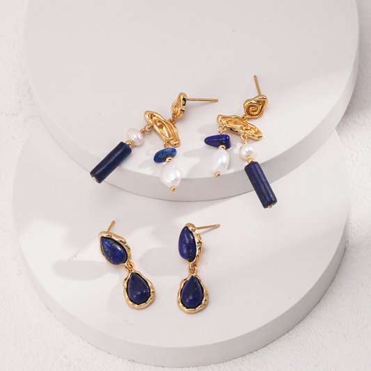 Seraphina Lapis Lazuli Gemstone Earring