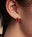 Minimalist Carnelian Earring