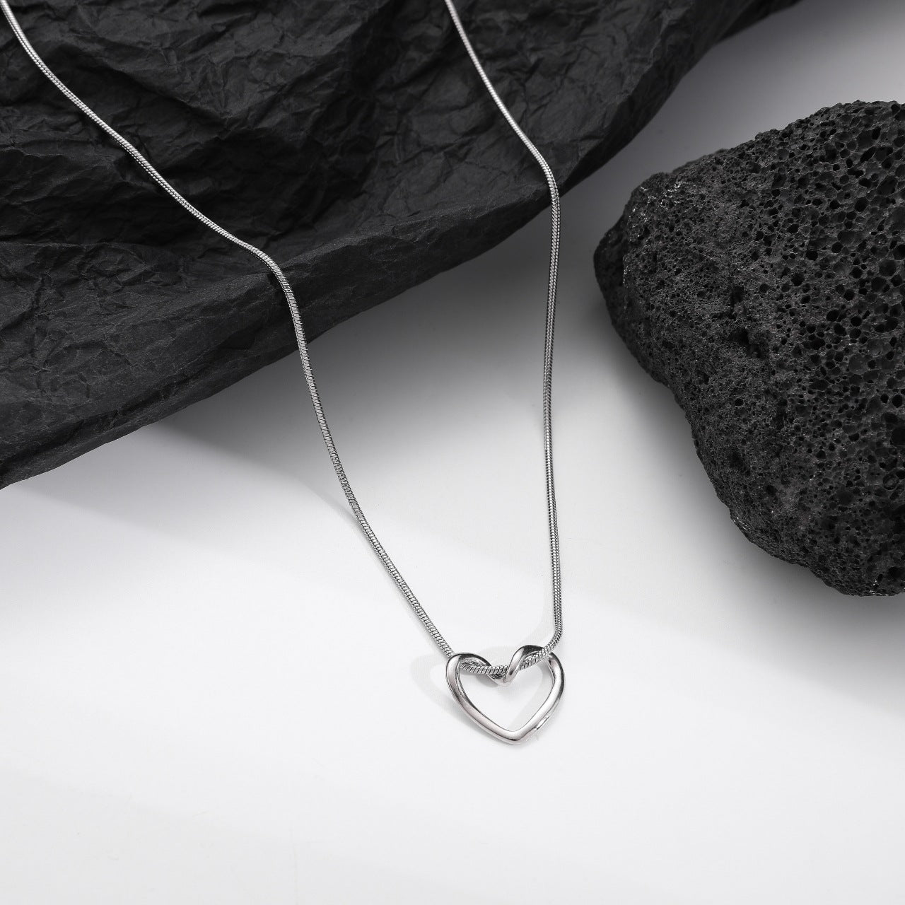 Timeless Minimalist Heart Pendant Necklace