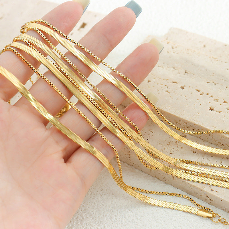 Minimalist Double-Layer 18K Gold Anklet