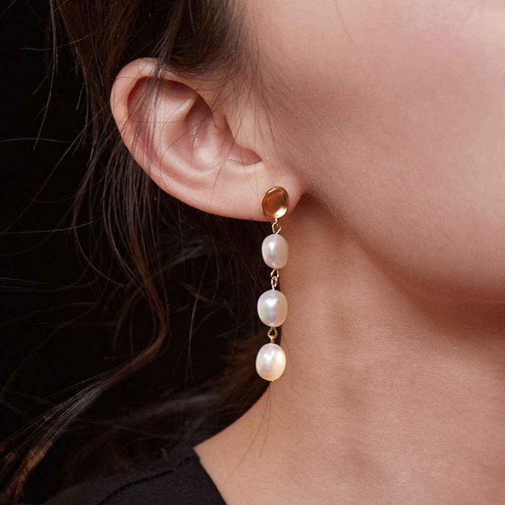 Baroque Pearl Drop Earring