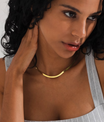 18K Gold Snake Necklace