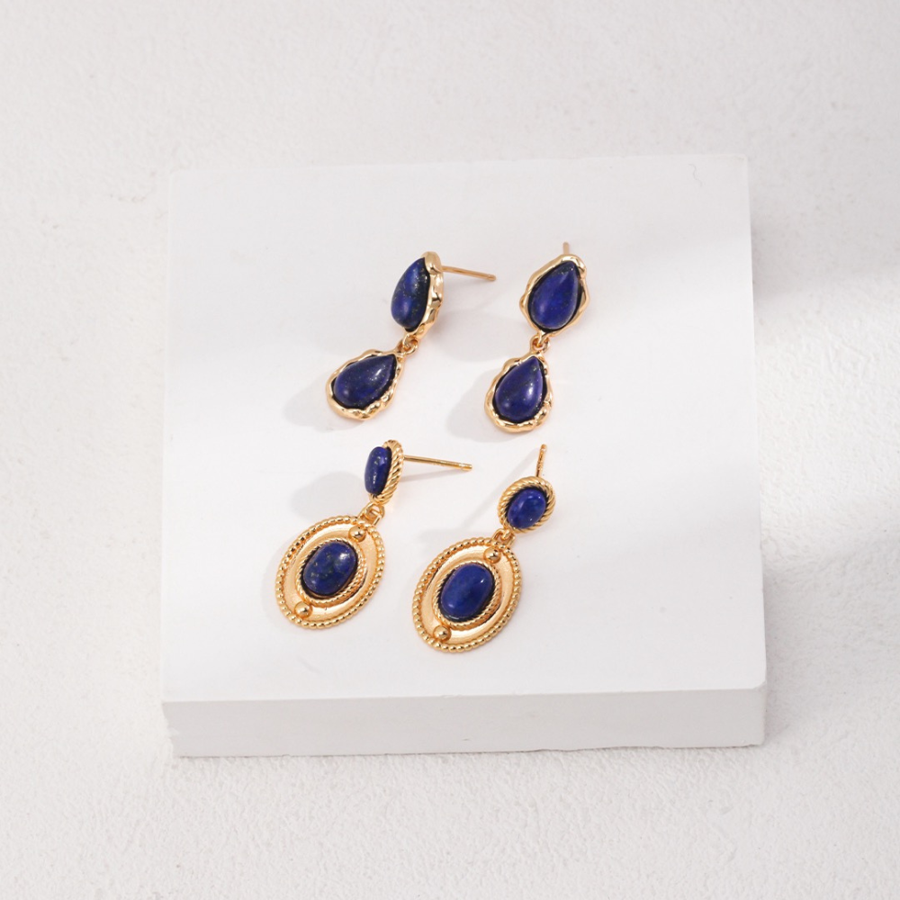 Seraphina Lapis Lazuli Gemstone Earring