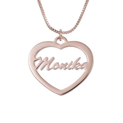 Heart Design Custom Name Necklace N043