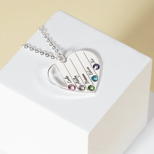 Customizable Name Heart Necklace N024