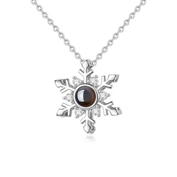 Timeless Prezzie Snowflake Projection Necklace P012