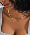 18K Gold Snake Necklace