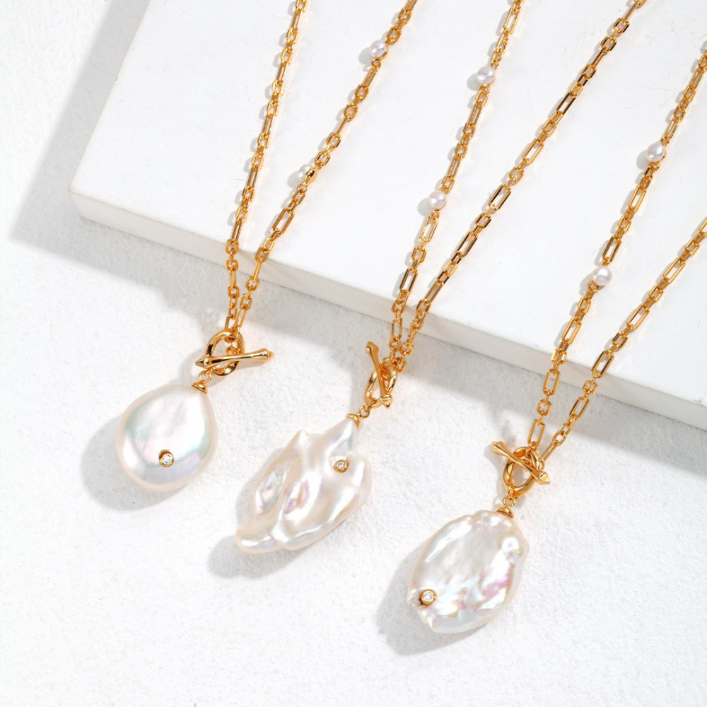 Timeless Baroque Pearl Necklace