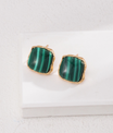 Esmeralda Malachite Gemstone Earring