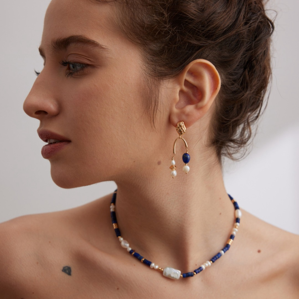 Thalia Lapis Lazuli Earring