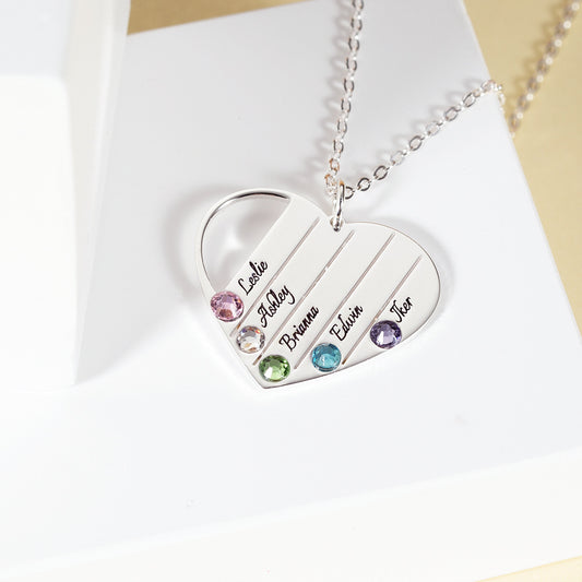 Customizable Name Heart Necklace N024