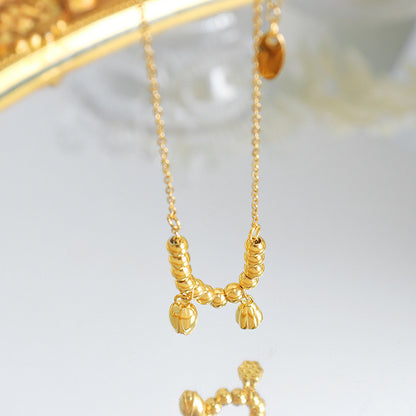 18K Gold Sacred Bloom Lotus Design Anklet