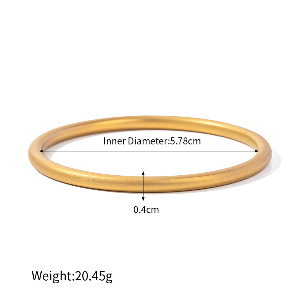 18K Gold Minimalist Ring Bracelet