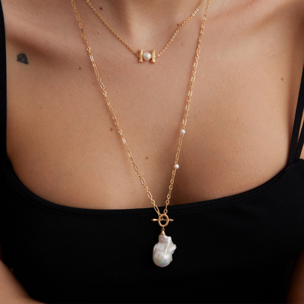 Timeless Baroque Pearl Necklace