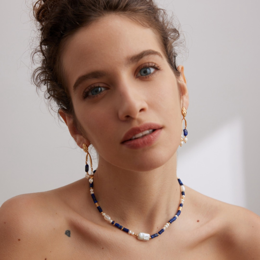 Thalia Lapis Lazuli Earring