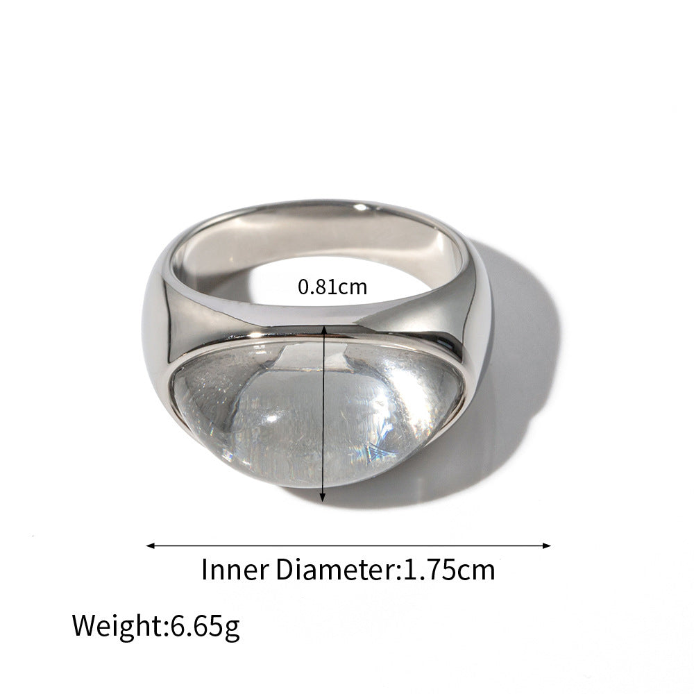 Classic Inlaid Gemstone Design Ring