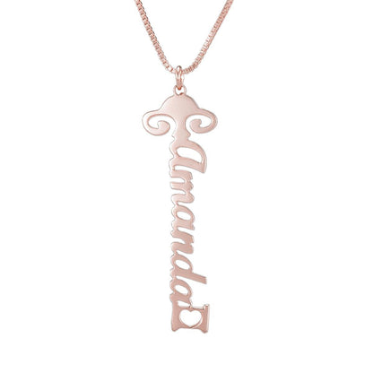 Dazzling Vertical Custom Name Necklace N041