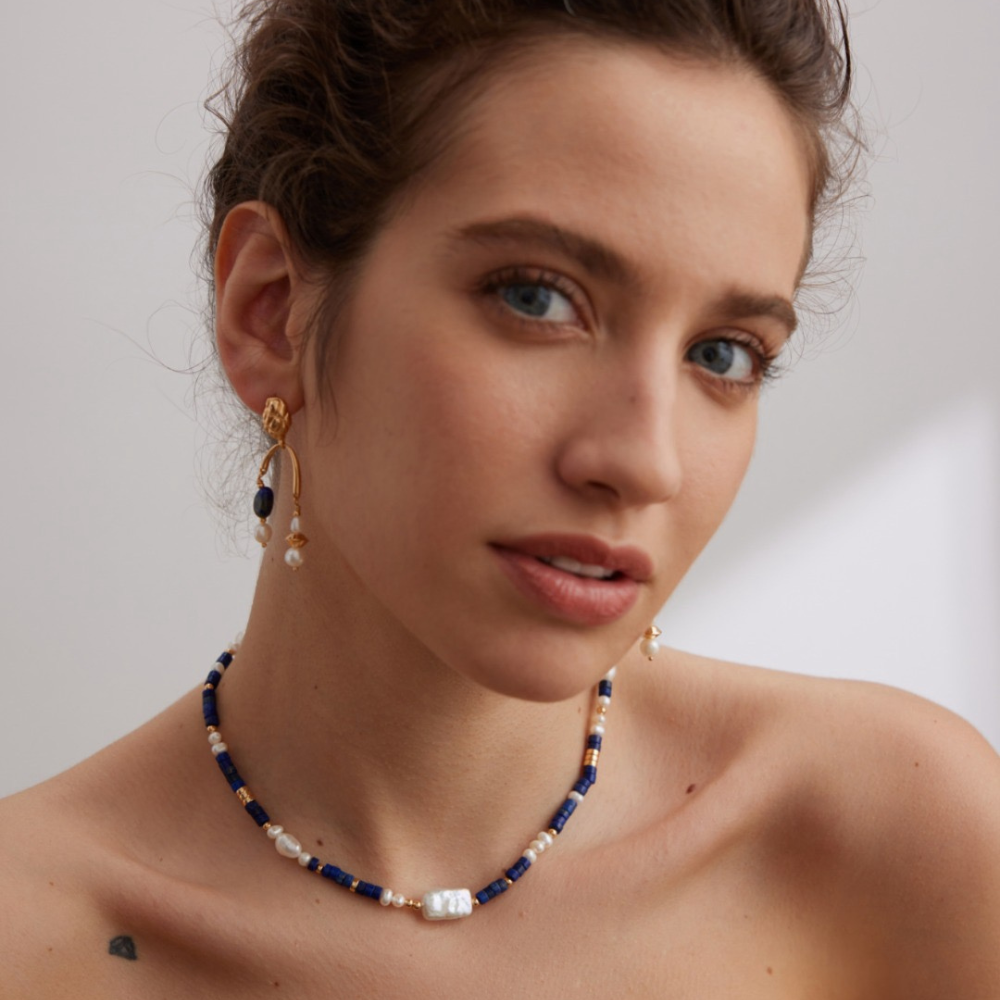 Thalia Lapis Lazuli Earring