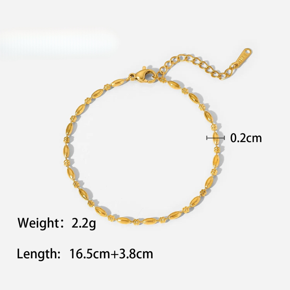 Vintage Glamour 18K Gold-Plated Stainless Steel Timeless Bracelet