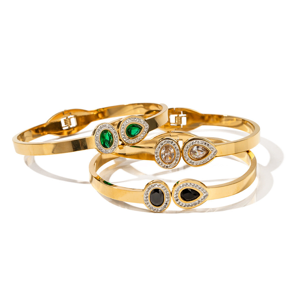 Opulent Aura 18K Gold Dazzle Bracelet