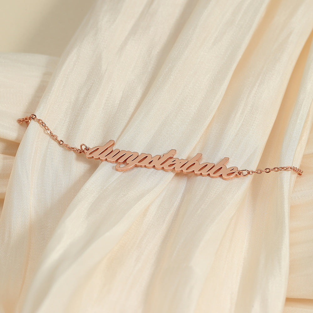 Customizable Name Anklet A001