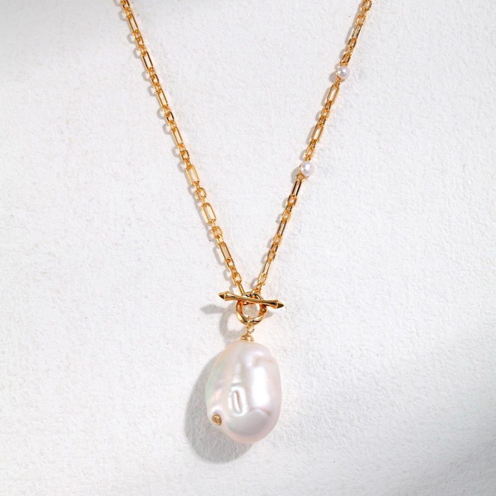 Timeless Baroque Pearl Necklace