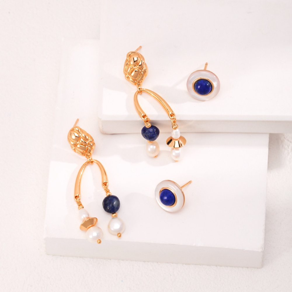 Thalia Lapis Lazuli Earring