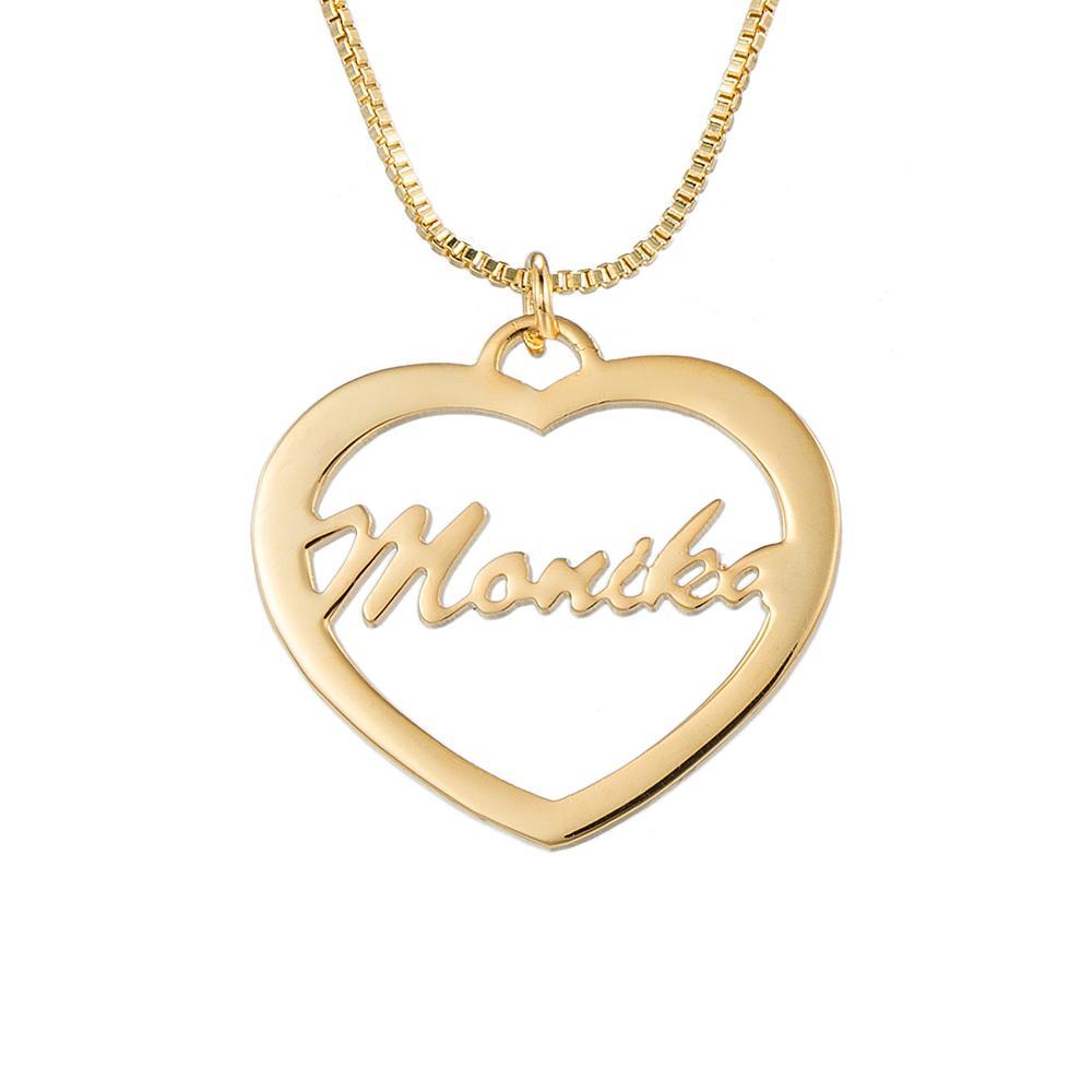 Heart Design Custom Name Necklace N043