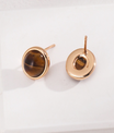 Yuna Minimalist Tiger Eye Earring