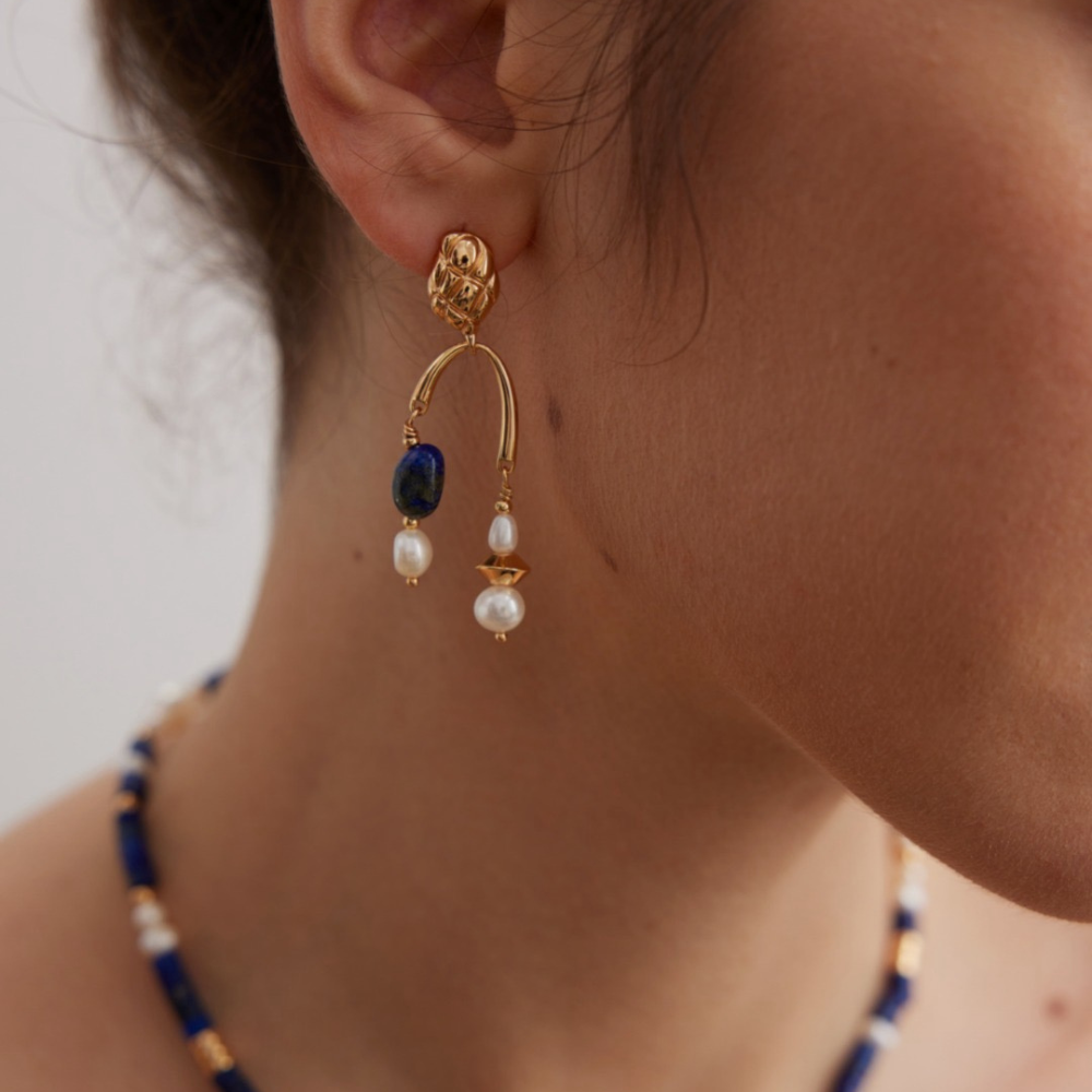 Thalia Lapis Lazuli Earring