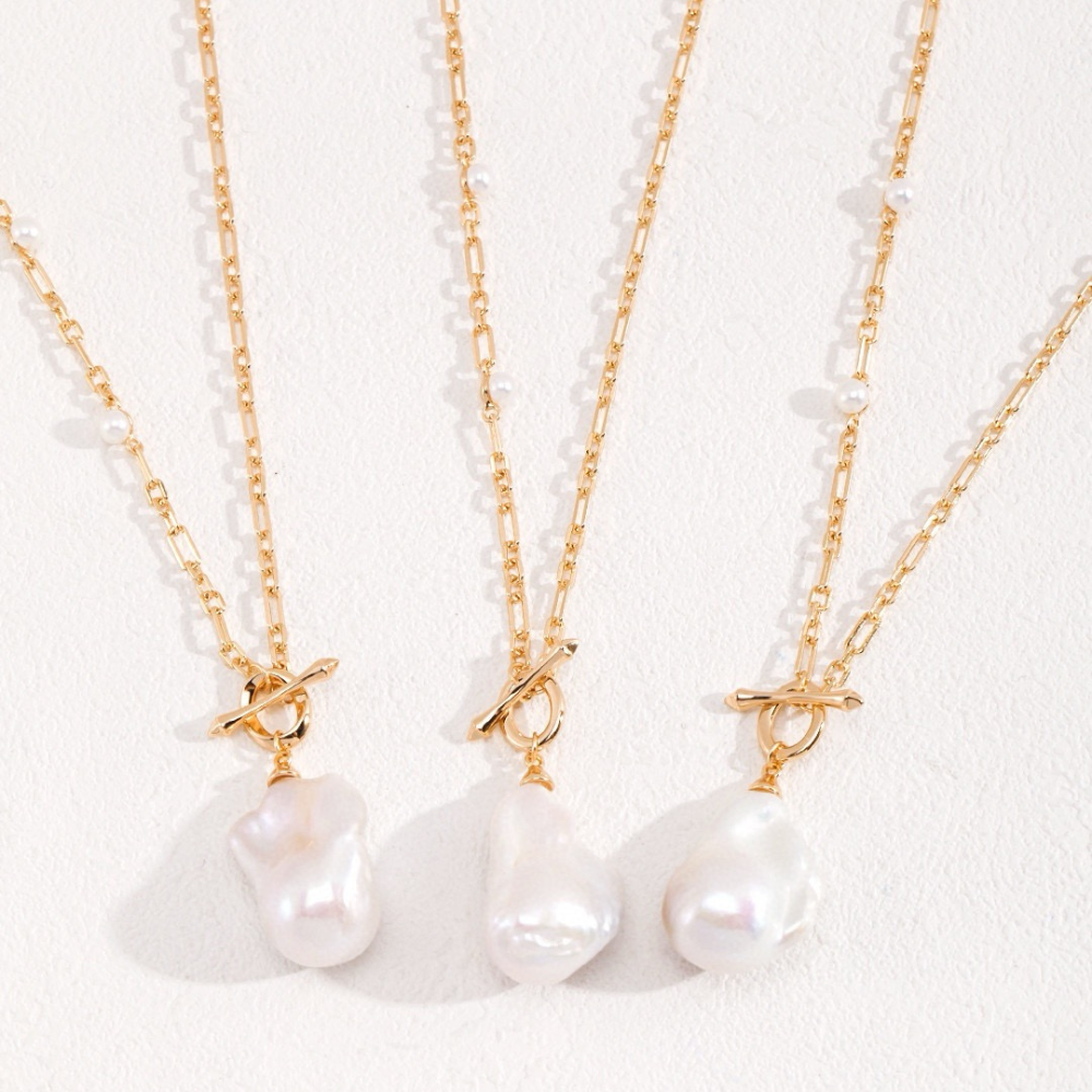 Timeless Baroque Pearl Necklace