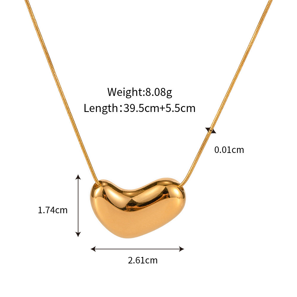 18K Gold Essence Minimalist Heart Necklace