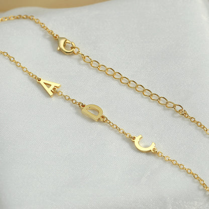 Custom Initial Minimalist Bracelet B007