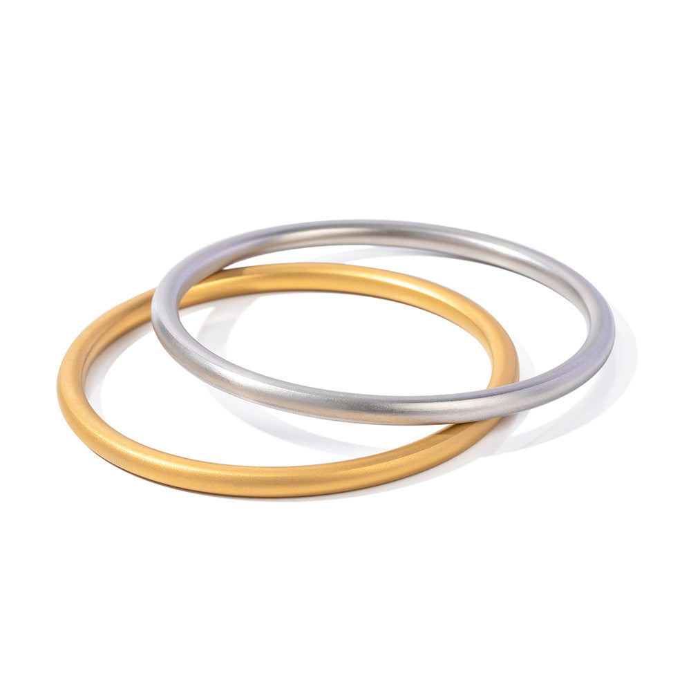 18K Gold Minimalist Ring Bracelet