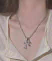 Double Cross Pendant Necklace