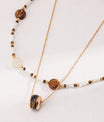 Tiger's Eye Beaded Gemstone Necklace