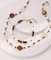 Tiger's Eye Beaded Gemstone Necklace