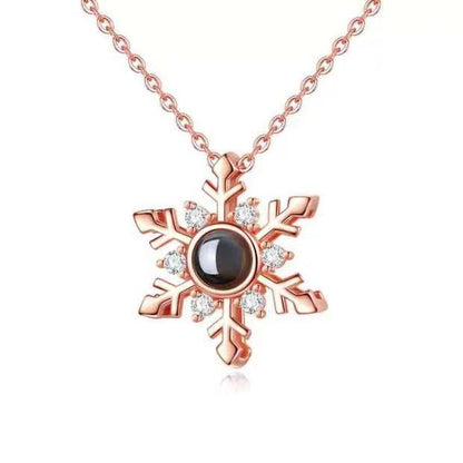 Timeless Prezzie Snowflake Projection Necklace P012